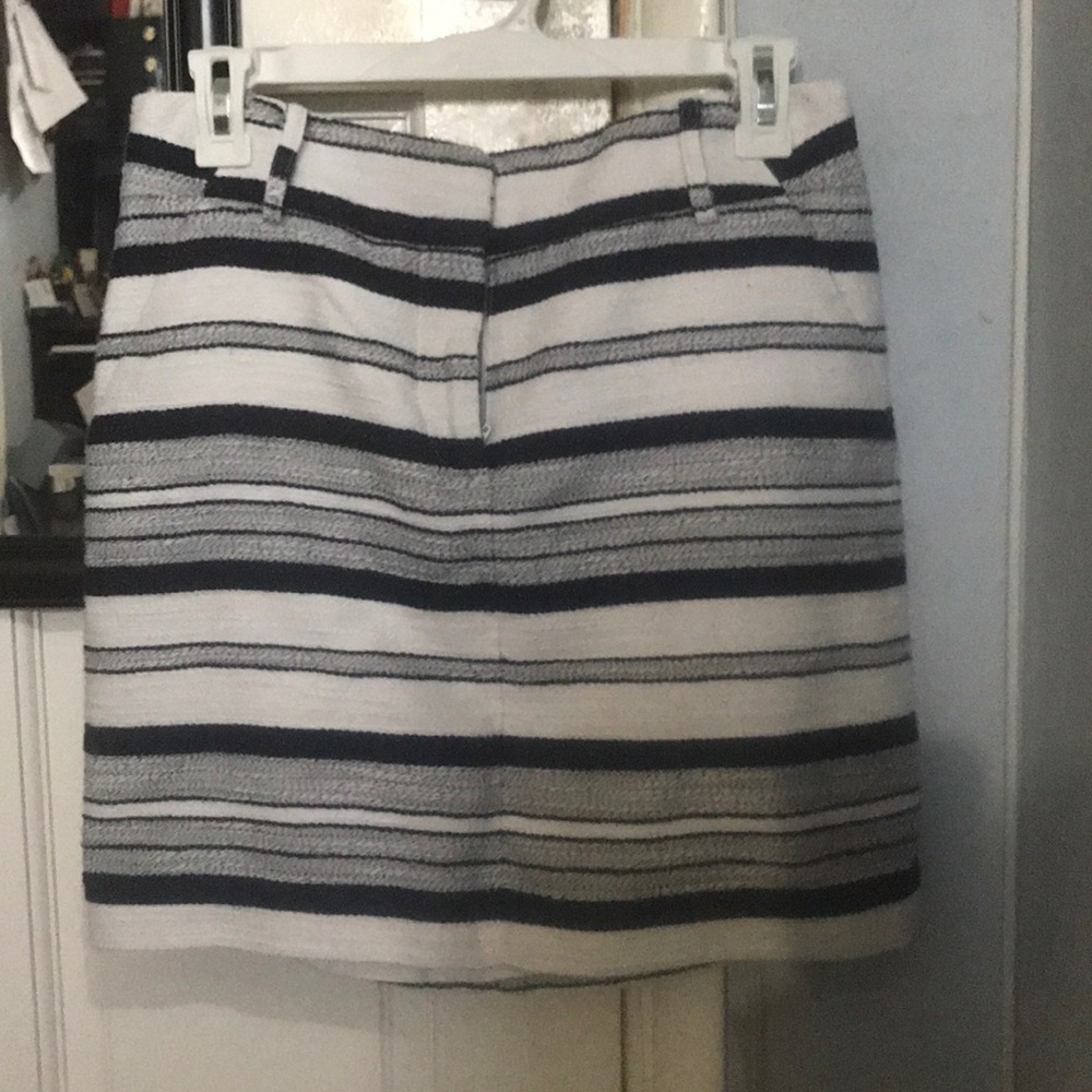 LOFT Petite striped mini skirt size 6P